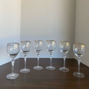 Vintage Lenox Monroe Wine Glasses Set of 6